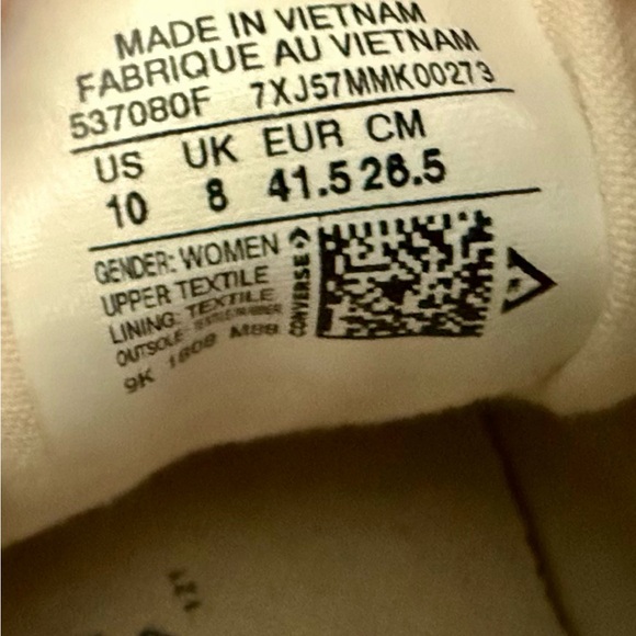 Women’s Converse Chuck Taylor All Star Shoreline Canvas, Size 10. - Picture 7 of 10